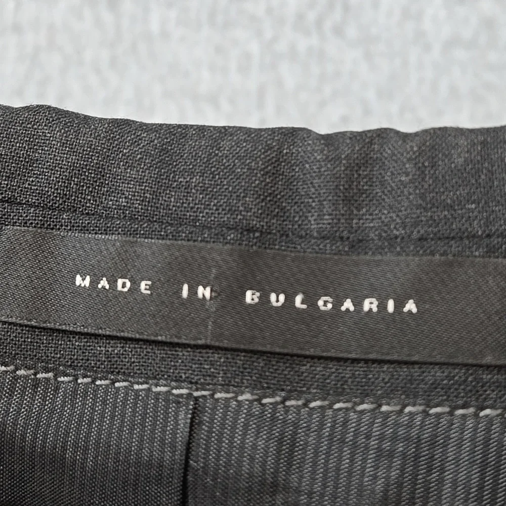 Hugo Boss Suit Jacket Mens 36 Gray Wool Spandex Slim Single-Breasted 2‎ Button